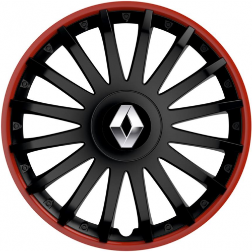 KRYTY KOLIES PRE RENAULT 16" CRYSTAL black 4ks